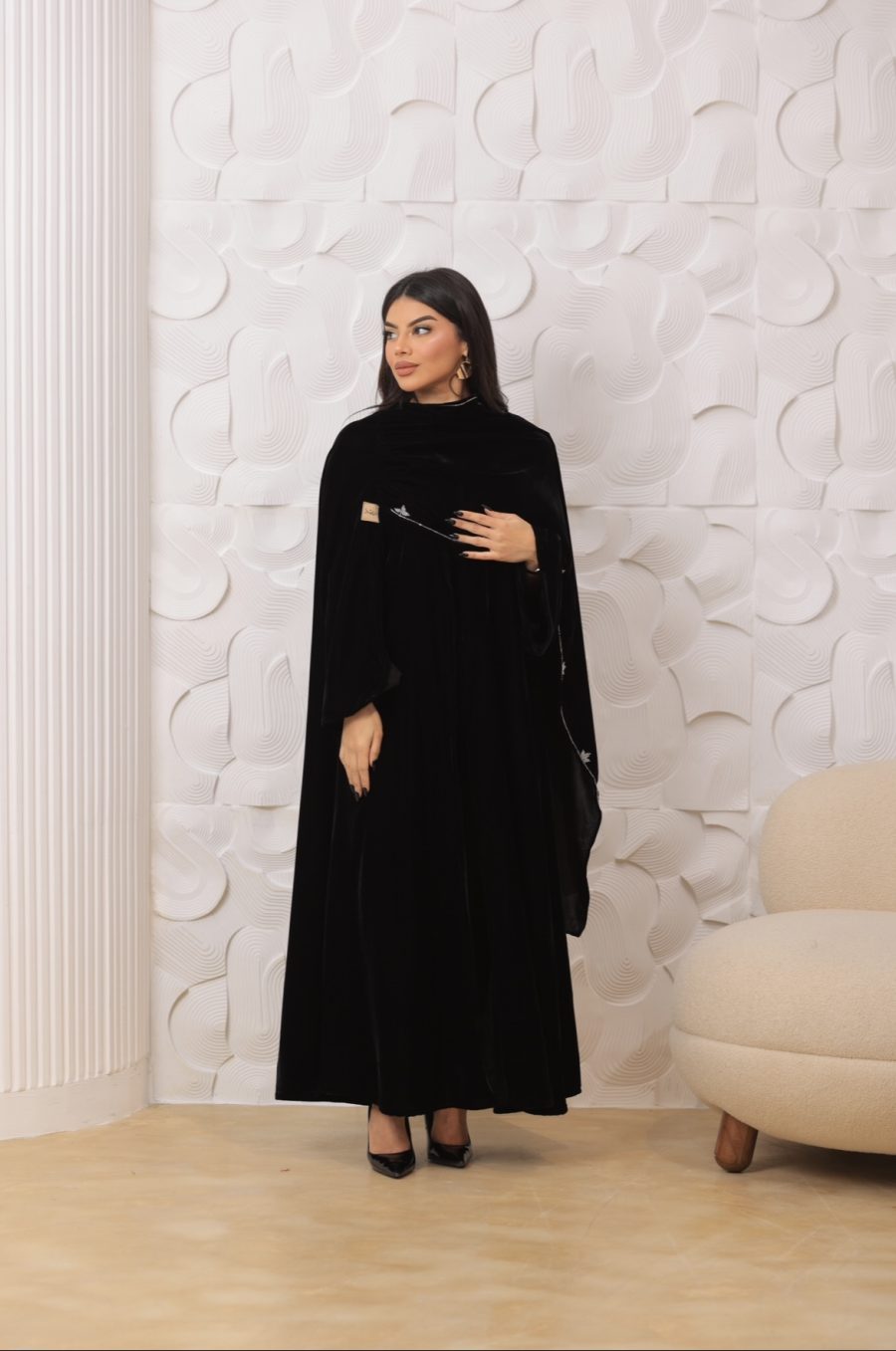 ⁦Embroidered Scarf⁩ - الصورة ⁦7⁩