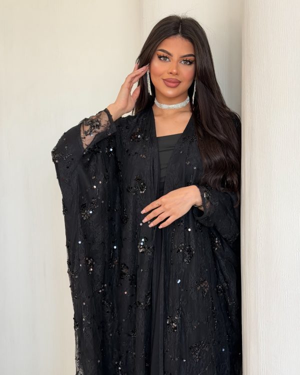 Sparkling black dantel